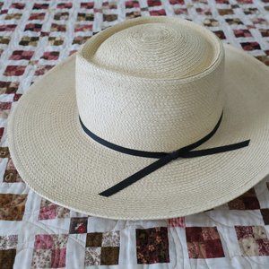 NEW Sunbody Reata Flat Buckaroo Pinched Crown Cowboy Hat 7 3/8